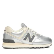 Superge New Balance WL574MLG Srebrna