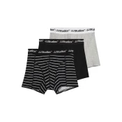 Jack & Jones Junior Spodnjice JACSOHO pegasto siva/črna/bela