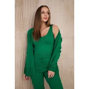 3-piece set of sweaters green