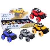 slomart LEAN TOYS Terensko vozilo 1:32, kovinsko, gumijasta kolesa, luči, zvoki, pogon