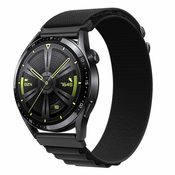 BStrap Nylon Loop pašček za Huawei Watch GT2 42mm, black