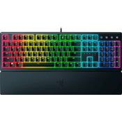 Razer Ornata V3, mecha-membranska gaming tipkovnica, crna, US layout