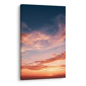Slika večerno nebo v pastelnih tonih - 20x30
