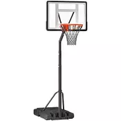 Homestar Stojalo za košarkarski obroč 90x165x302-352 cm Črno