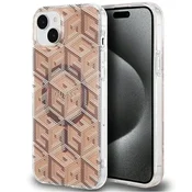 Guess Ovitek Guess MagSafe rjav za iPhone 15 Plus