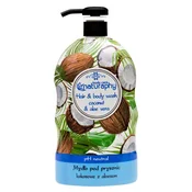 Gel za prhanje in šampon 2v1 kokos in aloe vera Naturaphy 1000ml 30068