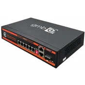 Gembird GMB POE-GS1006PS1 Switch,4 PoE 100/1000M, 2 UP-Link 100/1000M +1 SFP port,52V 65W,30W/PoE,VLAN,250m