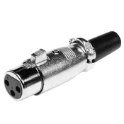 XLR uticnica za kabl S24 srebrna