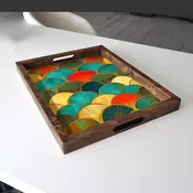 Aberto Design Poslužavnik REF007 48 x 38 x 4 cm, Šareni