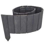 Lesena vrtna ograja 5 kosov 110x30x20cm - antracitna obroba za gredice 550 cm