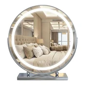 Stensko ogledalo LED MAKE-UP Chrome 50 cm