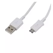 SAMSUNG podatkovni kabel USB - microUSB, 150 cm, BIJELI ECB-DU4EW
