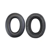 Nadomestne blazinice za ušesa za Bowers & Wilkins PX7, Spominska pena + PU usnje, Črne, 1 Par