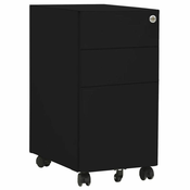 Mobilni ormaric za spise crni 30 x 45 x 59 cm celicni