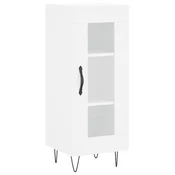 Vidaxl Komoda bela 34,5x34x90 cm inženirski les
