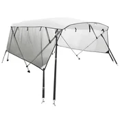 Vidaxl Bimini tenda s 4 loki in stranicami 243x(230-244)x137 cm