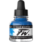 Daler Rowney FW Akrilno črnilo Fluorescent Blue 29,5 ml 1 kos