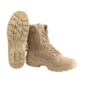 Vojaški čevelj TACTICAL CORDURA z zadrgo COYOT