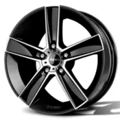 FELNA ALU 17X8.0 5/120 ET35 79.6 MOMO STRIKE 2 GLOSSY BLACK-POLISHED