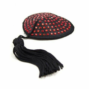 Gardj Europe Spodnje perilo – Heart shine nipples tassels (rdeče)