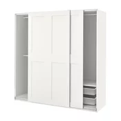 PAX / GRIMO Kombinacija garderobera, bela/bela, 200x66x201 cm