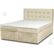 Boxspring postelja Paris - 180x200 cm - tkanine Monolith