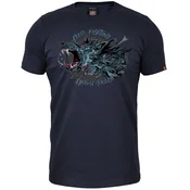 011Shop Muška majica kratkih rukava Keep Fighting - Nema predaje, Teget