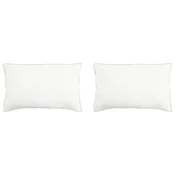 Vidaxl Vzglavnik 2 szt. Bela 40 x 60 cm Bambusova vlakna