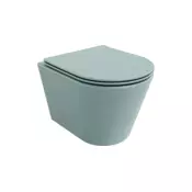 Mexen Rico wc školjka Rimless s počasnim spuščanjem slim, duroplast, svetlo zelena mat - 30724048
