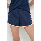 Sportske kratke hlače CMP Unlimitech za žene, boja: tamno plava, s tiskom, srednje visoki struk