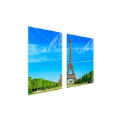 shumee ZAŠČITNA STEKLENA KROŽNIK ZA KUHINJO 65x52 PARIZ