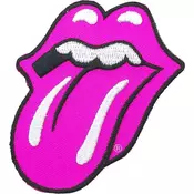 The Rolling Stones Classic Tongue Pink Našitek za šivanje Pink 8,4 x 5,8 mm