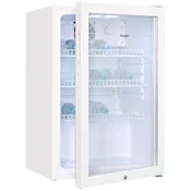 Izvrstni hladilnik za pijace Exquisit 84 GKS120-GT-160C bel cm, 118 litrov z iz hladilnik vrati stekla