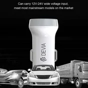 DEVIA SMART DUALNI USB UPALJAČ ZA CIGARETE I PUNJAČ - SMART SERIJA PUNJAČ ZA AUTOMOBIL - 5V/3.1A - BIJELA ST330810