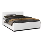 Krevet Austin BC123 (Bijela) Bracni, Bijela, 160x200, Laminirani iveral, 164x205x91cm