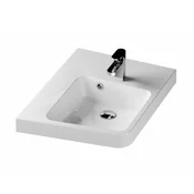 XJAL1100001 Ravak BeHappy II 50 x 66,5 cm leva izvedba kotni keramični umivalnik z odprtino za armaturo