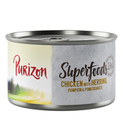 Purizon Superfoods 6 x 140 g - Piletina s haringom, bundevom i šipkom