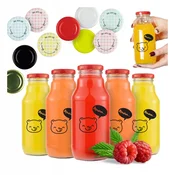 shumee 50x steklenica KUBUŚ 330 ml s potiskom na steklenice za sok, sokove, sirupe, steklenice za vodo