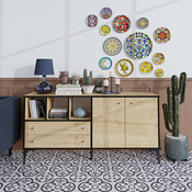 Hanah Home HANAH HOME Elegan - Sapphire Oak konzolna miza, (20864580)