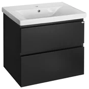 ALTAIR Vanity Unit 67x60x45cm, črna mat - Črna - 67x60x44,8 cm - Aqualine - ALTAIR - 24 - MDF/laminat - 670 - 600 - 448 - 14