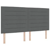 Vidaxl Vzglavje Temno siva 180 cm blago