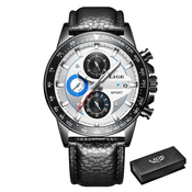 Moška ročna ura Lige Sport Leather Blue