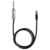 Kabel za gitaru Shure - WA302, 6.3mm/TA4F, 0.75m, srebrnast