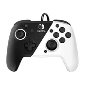 PDP NINTENDO SWITCH FACEOFF DELUXE CONTROLLER + AUDIO PDP BLACK & WHITE