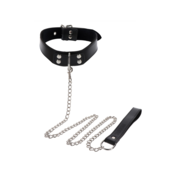Taboom Elegant Collar and Chain Leash - ovratnik s prstenom i povodcem