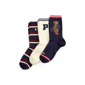 Polo Ralph Lauren Nogavice mornarska / rjava / rdeča / bela