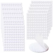 INF Komplet okroglih samolepilnih kavljev in zank White L, (21779591)