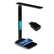 MEDIA-TECH MT222 LEDITOU LED stolni lampa indukcija sa punjačem crno