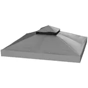 Homestar Nadstrešek za vrtno nadstrešnico 300x300 cm temno siva