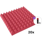 Mega Acoustic PA-PMP-5 50x50x5 SET 2 Brick Absorpcijska pena